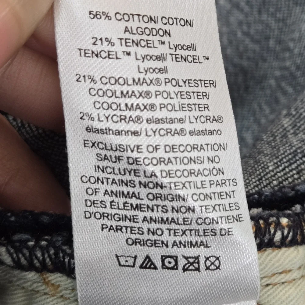 Lucky Brand Men Jeans 30X30 Dark Blue Denim 411 Athletic Taper Coolmax 23